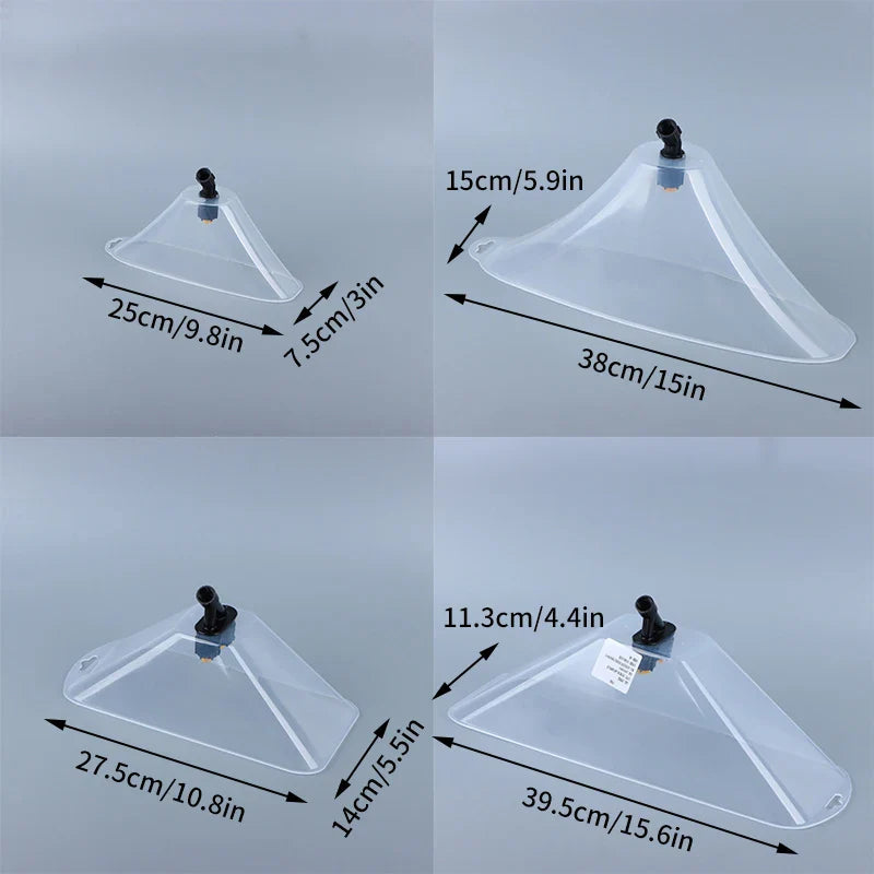WindSpray | Windschutz-Sprühdüse | Fächerdesign für Präzises Gießen | Für Garten & Landwirtschaft