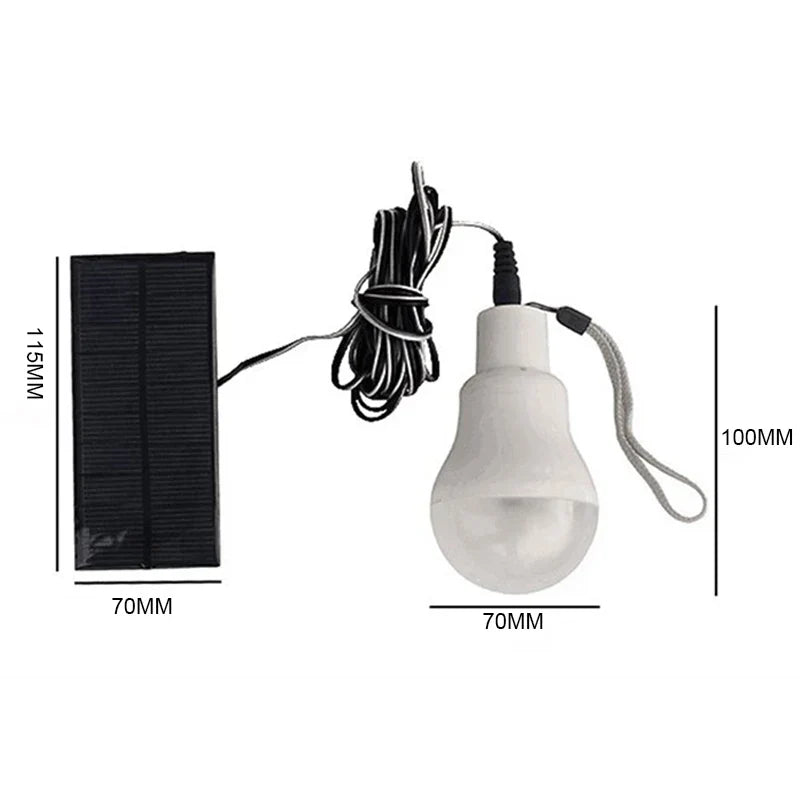 Solivon Beam | Solar LED Lampe | USB & Akku | Für Garten, Zelt & Notfall