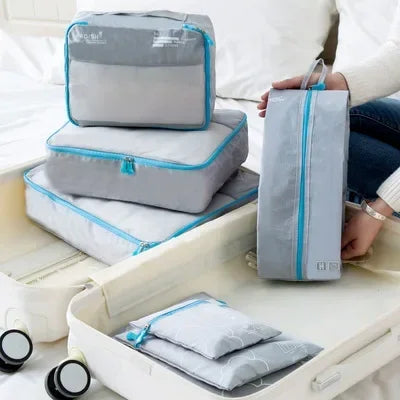 TravelEase Organizer Set | 7-teilig | Platzsparend | Wasserabweisend