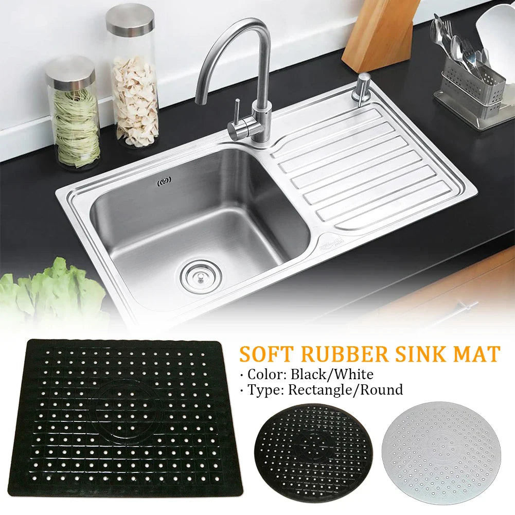GripGuard Gummimatte | Rutschfest & Hitzebeständig | Vielseitige Abtropfunterlage für Küche & Bad