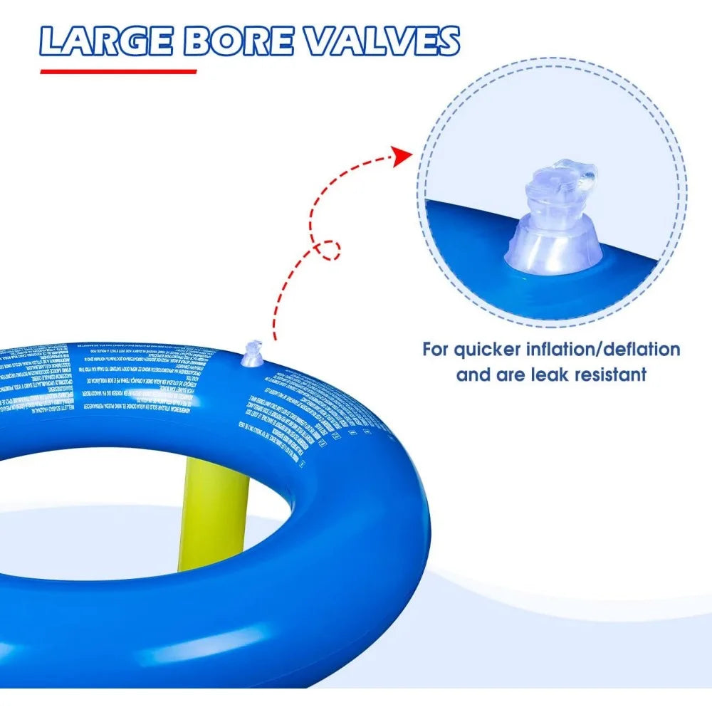 SplashHoop Pro | Aufblasbares Basketball-Set | Robuste Konstruktion | Für Pool & Garten