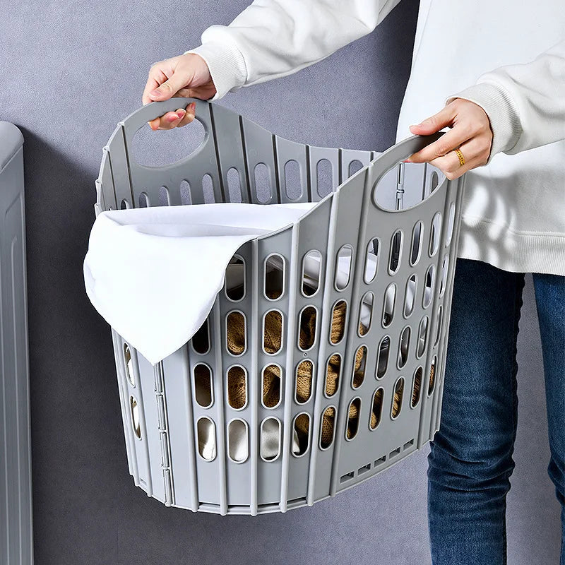 FlexiBasket Wäschekorb | Faltbar & Platzsparend | Robustes PP-Material | In 4 Farben