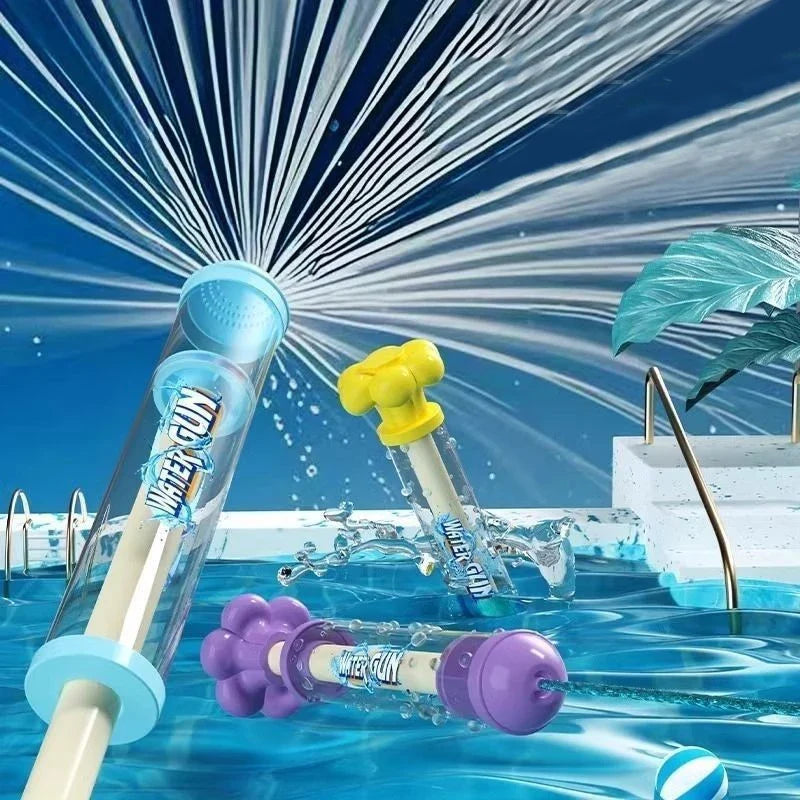 SplashFire | Feuerwerk Wasserpistole | Rückzieh Effekt & Bunt | Für Garten Pool Kinder