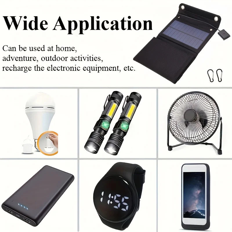 Solariq FoldPanel 30 | Faltbares Solarpanel | 30W USB | Wasserdicht & Mobil