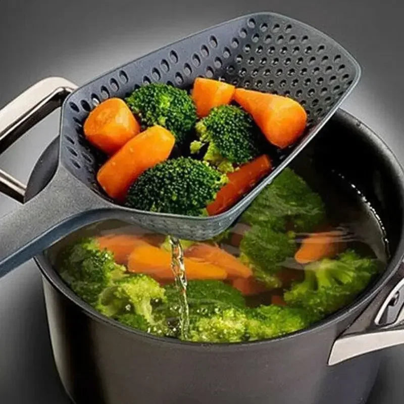SiftMate MultiScoop | Schöpfkelle mit Sieb | Hitzebeständig & BPA-frei | Für Kochen, Abgießen & Frittieren
