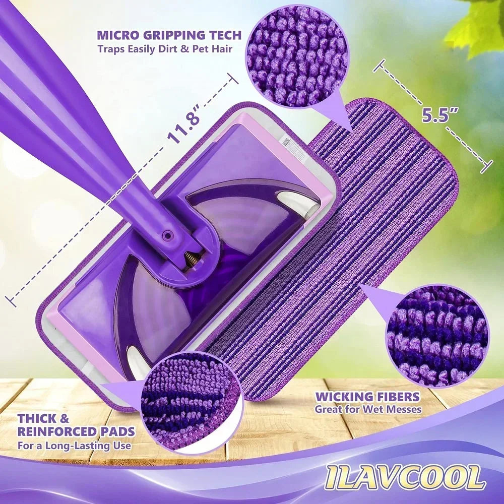 EcoClean Pads | Wiederverwendbare Wischpads | Hohe Schmutzaufnahme | Kompatibel mit Swiffer Wet Jet
