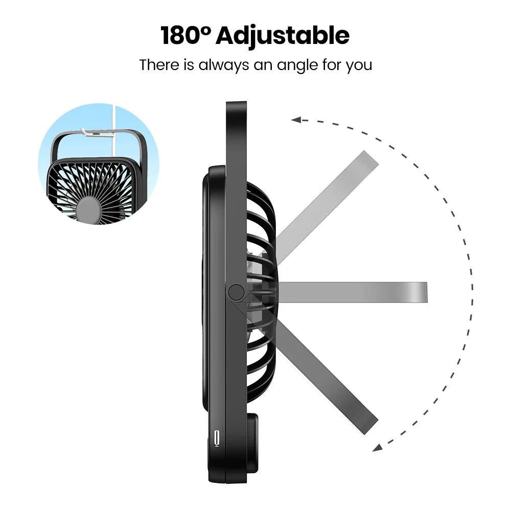 FrescoMini 3-in-1 Ventilator | Akku & Powerbank | USB | Leise & Tragbar