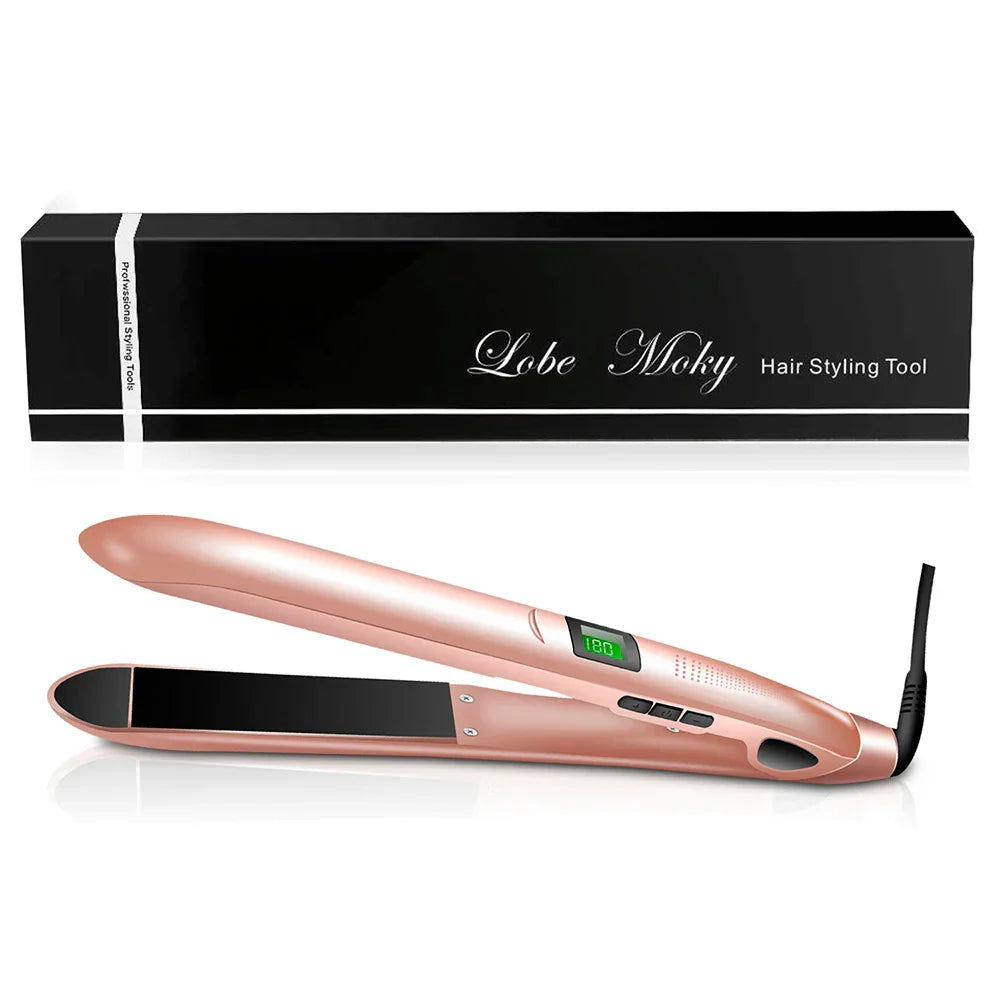 Silkora DuoStyle | 2-in-1 Glätteisen & Wellenstyler | Keramik-Turmalin & LCD-Display | Für Glattes & Gewelltes Haar