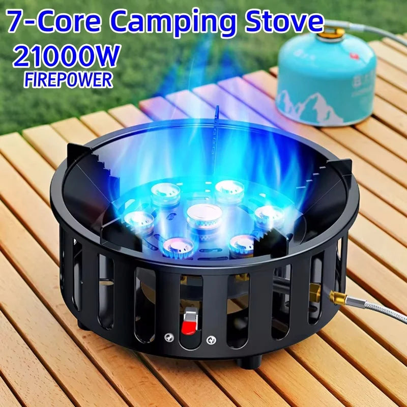 FlammaTrek | Kompakter Outdoor Gaskocher | Robuste Edelstahl-Konstruktion | Klappbar