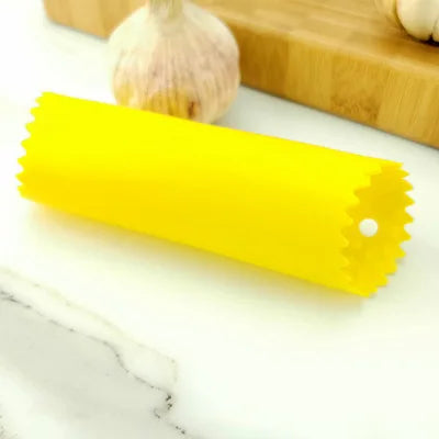 GarliLoop Knoblauchschäler | Silikon & Geruchsfrei | Mit Wellenstruktur | Spülmaschinengeeignet
