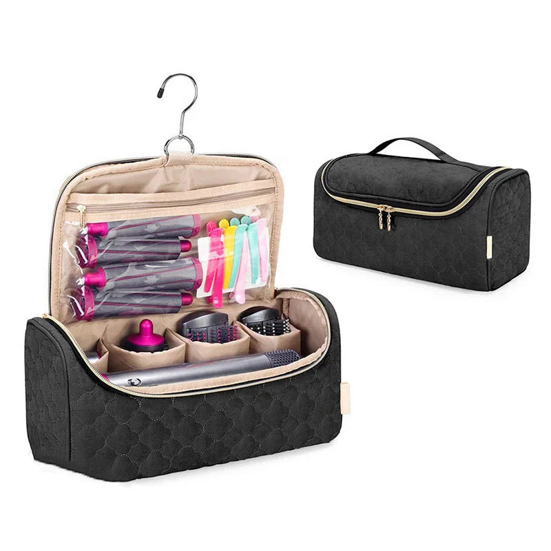 StyleVana | Beauty Organizer | Samt Design mit Polsterung | Für Haarstylinggeräte & Zubehör