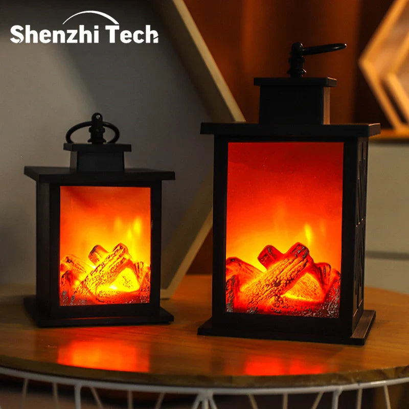 GlowFlame | LED Kaminlicht | Realistischer Flammeneffekt | Dekolampe für Zuhause & Camping