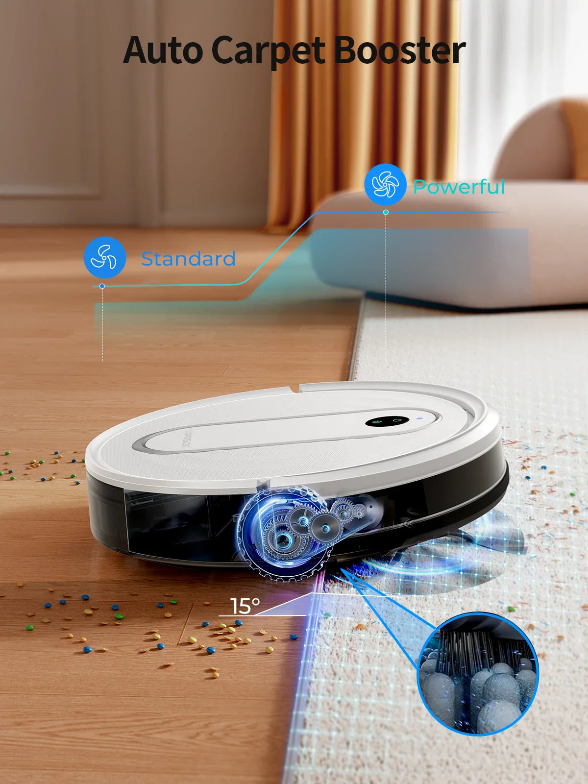 SmartClean P10 | 2-in-1 Saug- und Wischroboter | Gyroskop Navigation | App Steuerung