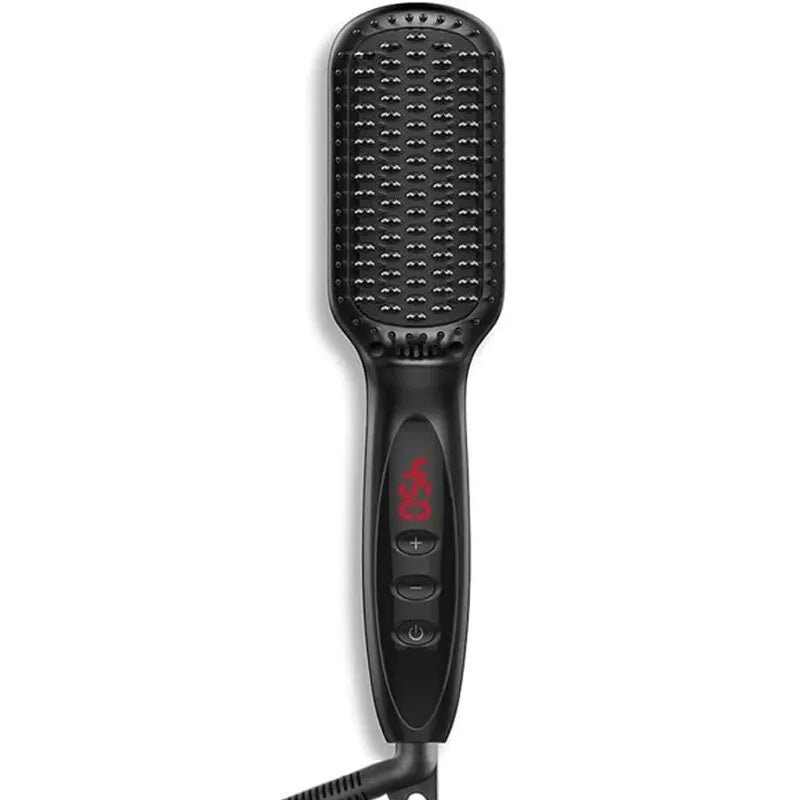 Lissara FlexBrush | 3-in-1 Glättbürste für Haar & Bart | Schnellaufheizung & Kompakt | Für Glatte & Gepflegte Styles Unterwegs