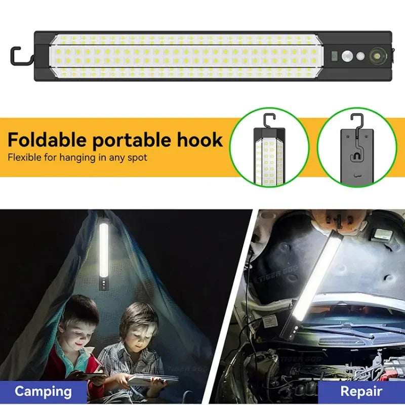 Solario Split-Solarlampe | 158 LEDs | Bewegungssensor & Fernbedienung | 10W Solarlicht