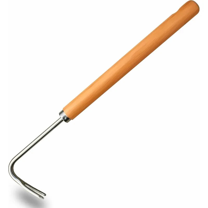 TerraGrip Pro | Unkrautentferner | Ergonomischer Holzgriff | Carbonstahl