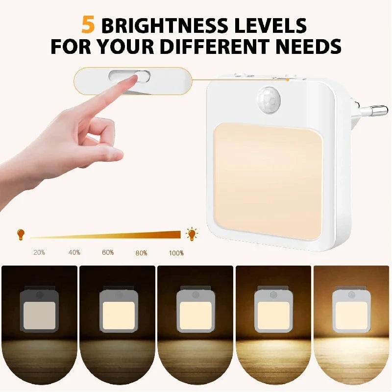 Nuvira Mini Nachtlicht | Bewegungsmelder & LED | Warm-/Kaltweiß | Kompakt & Energiesparend