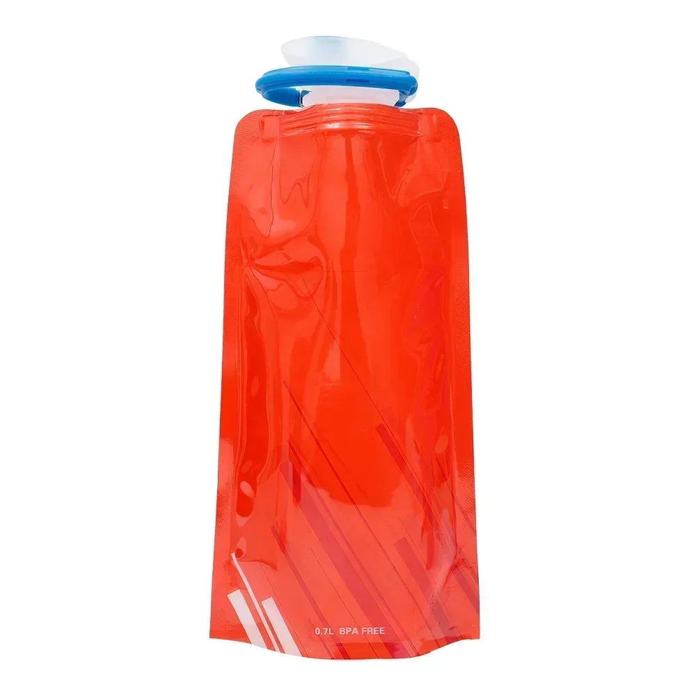 Streamiva Faltflasche | 700ml Trinkvolumen | Mit Haken & Griff | Ultraleicht für Outdoor & Sport