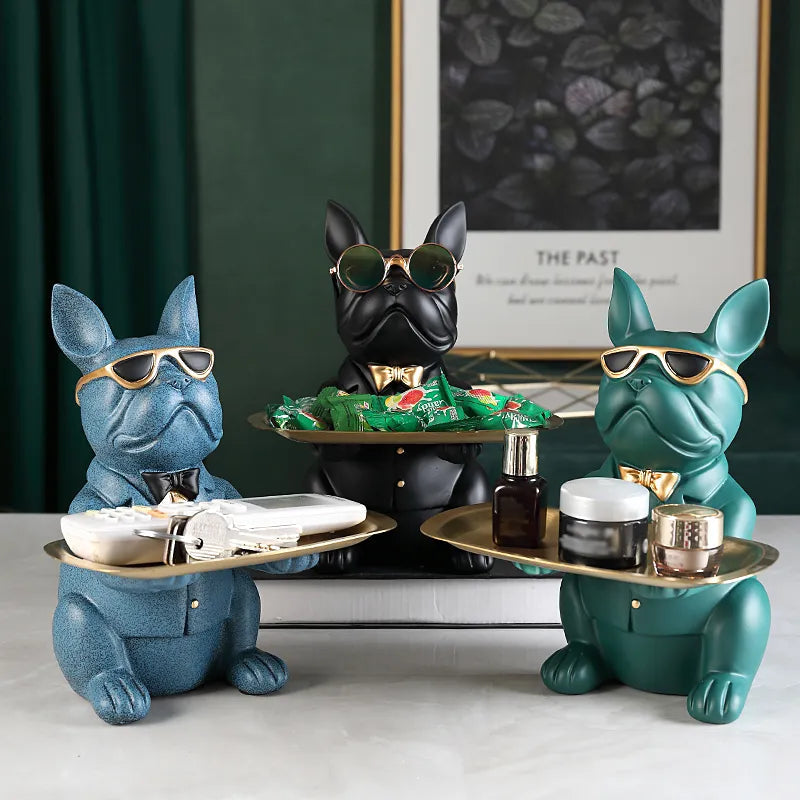 Bulldecor | Schlüsselhalter in Bulldoggenform | Robust, dekorativ & vielseitig | Für Flur, Büro, Schlafzimmer & Eingangsbereich