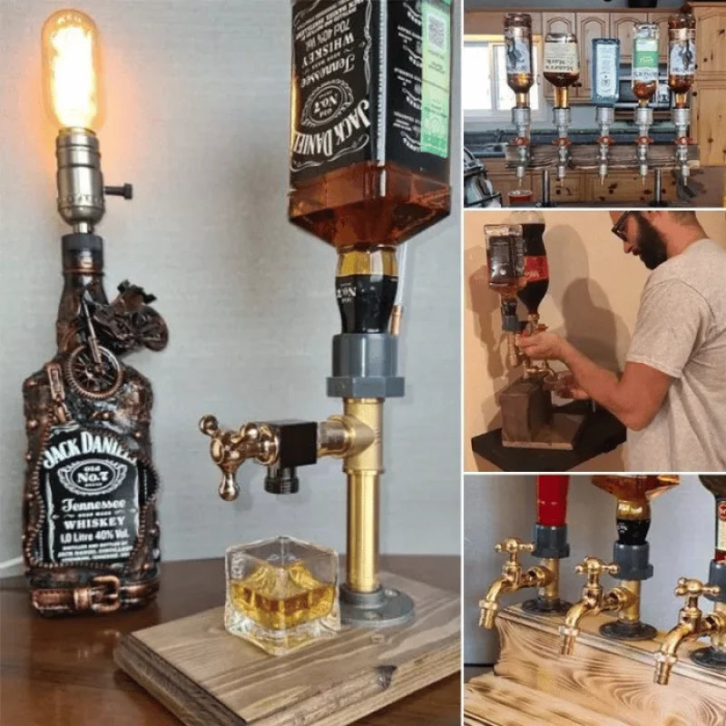 BrewElegance - Luxus-Getränkedispenser aus Holz [Letzter Tag Rabatt]