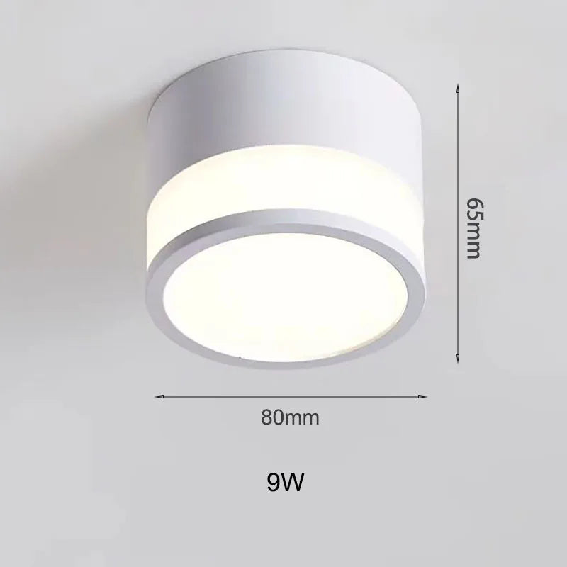NordicGlow Deckenstrahler | 9W / 15W LED-Aufbauleuchte | Warmweiß, Neutralweiß & Kaltweiß | Aluminium Design-Leuchte