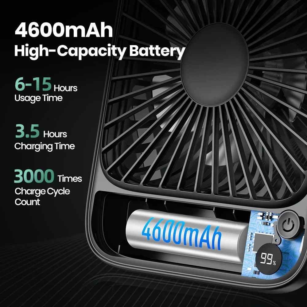FrescoMini 3-in-1 Ventilator | Akku & Powerbank | USB | Leise & Tragbar