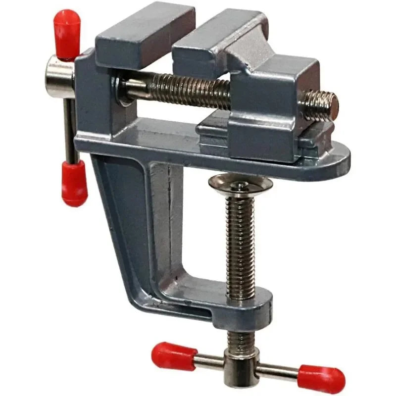 Fixaro | Mini-Schraubstock | 360° drehbar & neigbar | Für Heimwerker & Modellbau