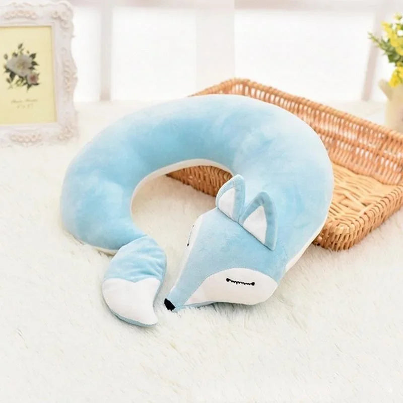 FoxyRest Nackenkissen | Kuscheliger Reisebegleiter | Niedliches Fuchs-Design