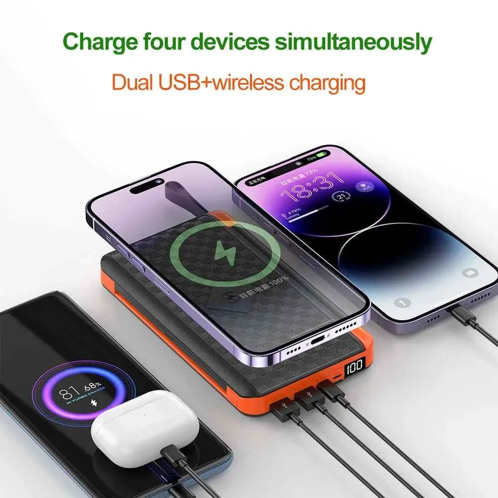 VoltMate Flip 15W Solar Powerbank | Schnellladung & Qi Wireless | Kompakt & Wetterfest