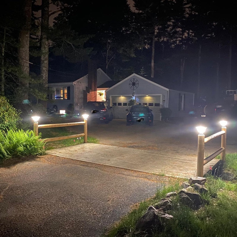 LumaVista | Solarleuchte für Außenbereiche | Kabellos, 3 Lichtfarben & wetterfest | Zäune, Pfosten & Terrassenbeleuchtung