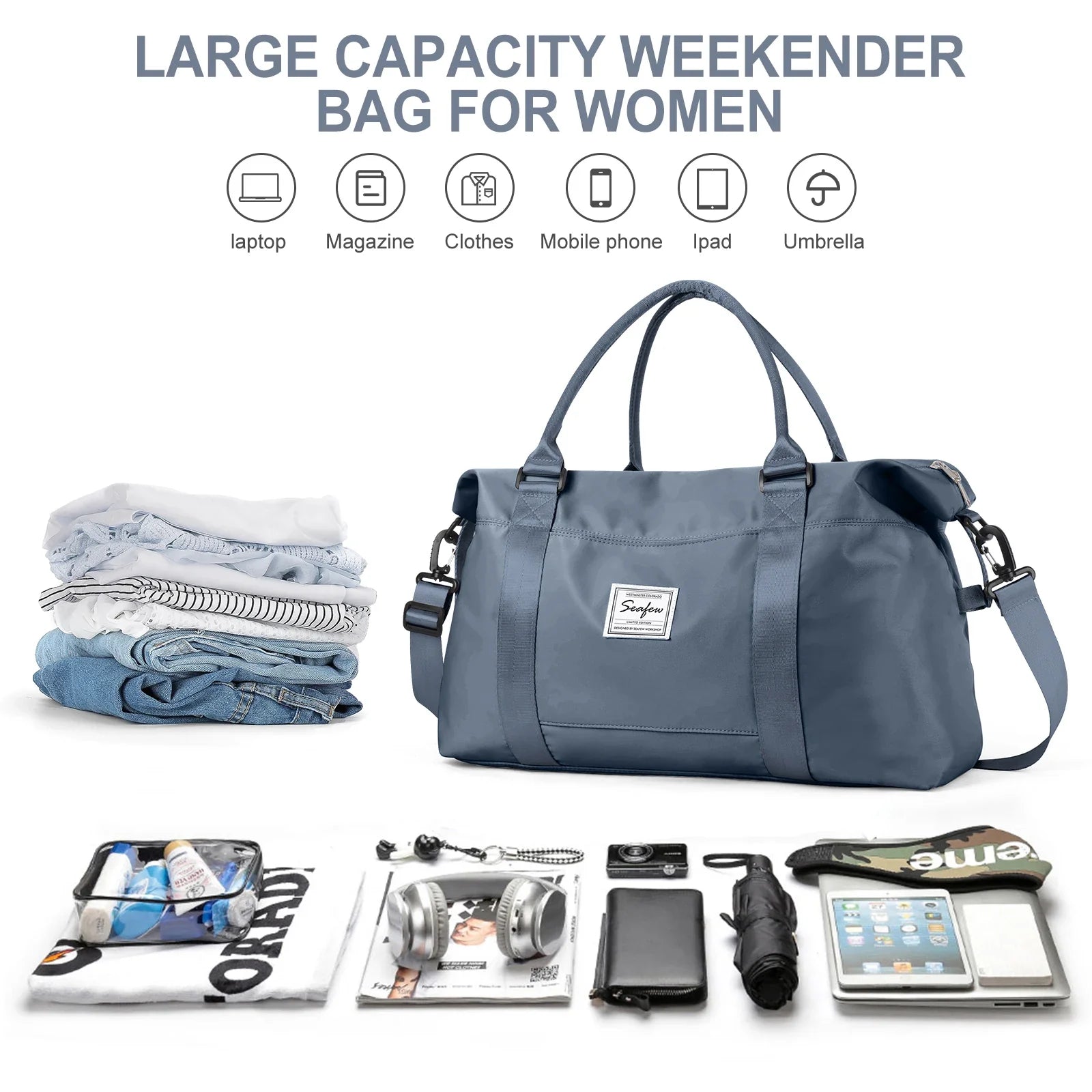 FlyEase Handgepäck Reisetasche | Kompakt & Flexibel | 20L Stauraum