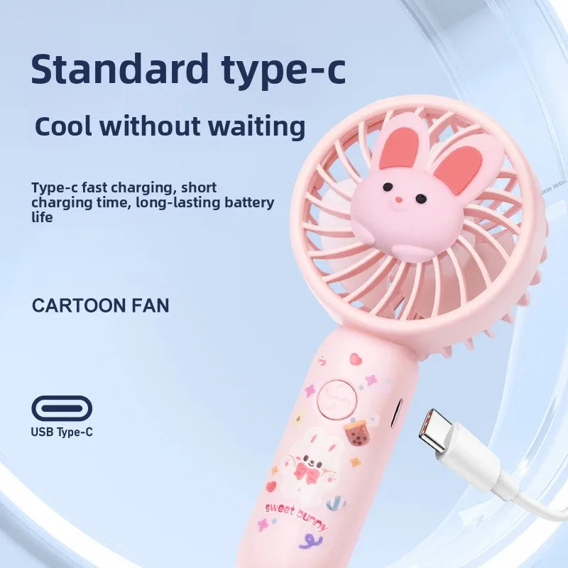 CooliPop | Handlicher Mini-Ventilator | USB-aufladbar & Leise | Für Schule, Büro & Reisen
