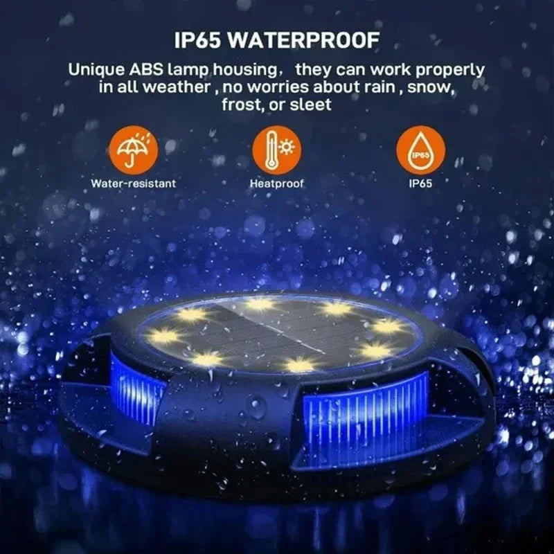 GlowPath SolarLight | 12 LEDs | Automatischer Lichtsensor | Wetterfest & Robust