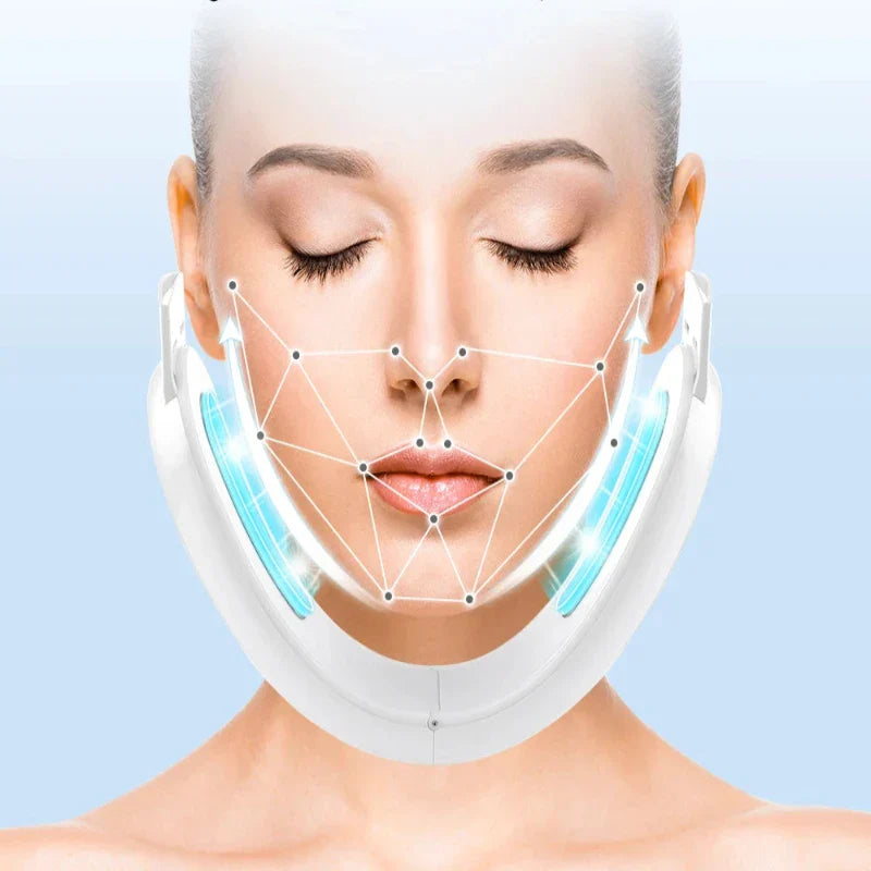 GlowSculpt | EMS Gesichtslifting-Gerät | LED-Therapie, 5 Modi, Tragbar | Anti-Aging & Hautstraffung