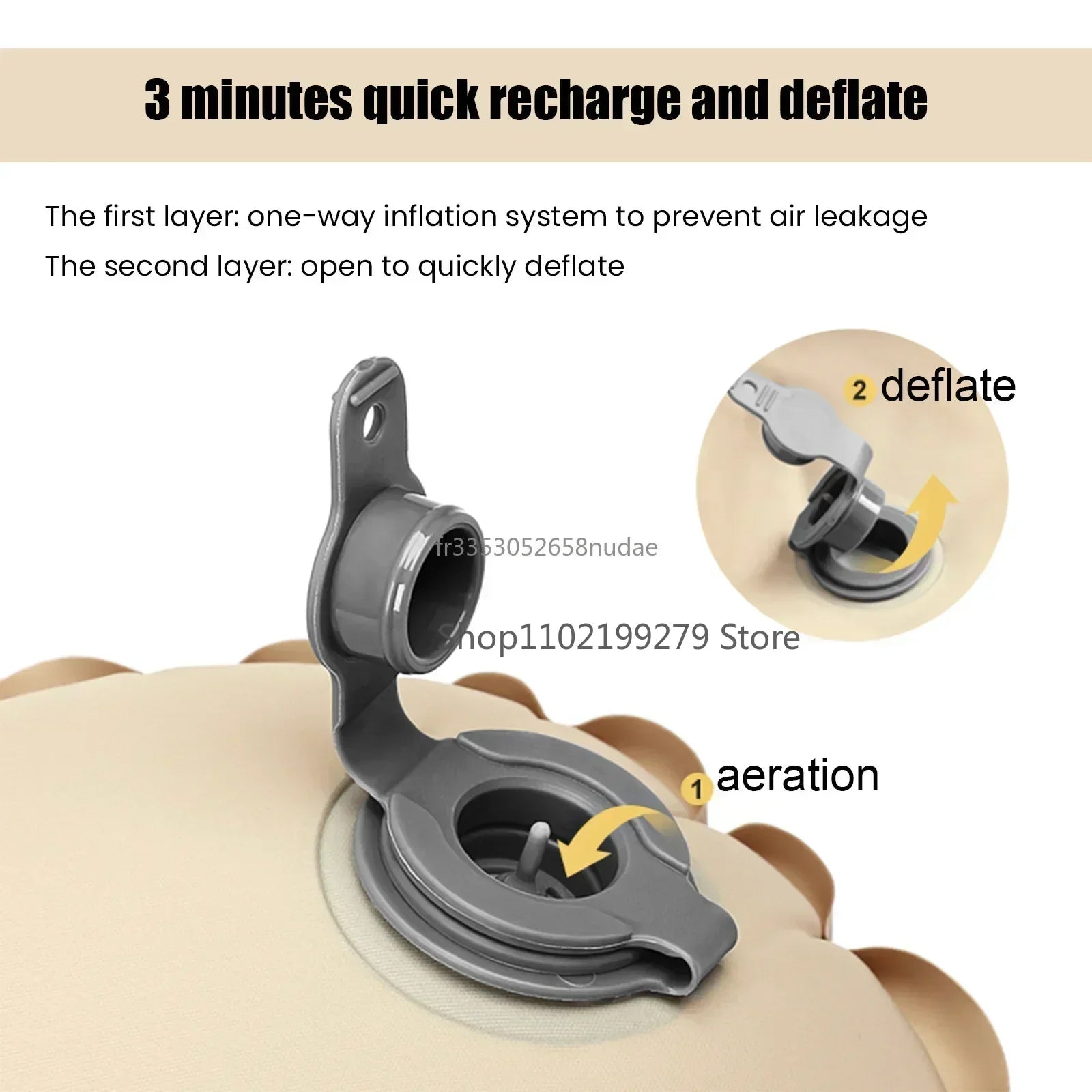 CampEase Premium Isomatte | 12cm dick & integrierte Fußpumpe | Ultraleicht & bis 500kg belastbar | Für Camping, Trekking & Festivals