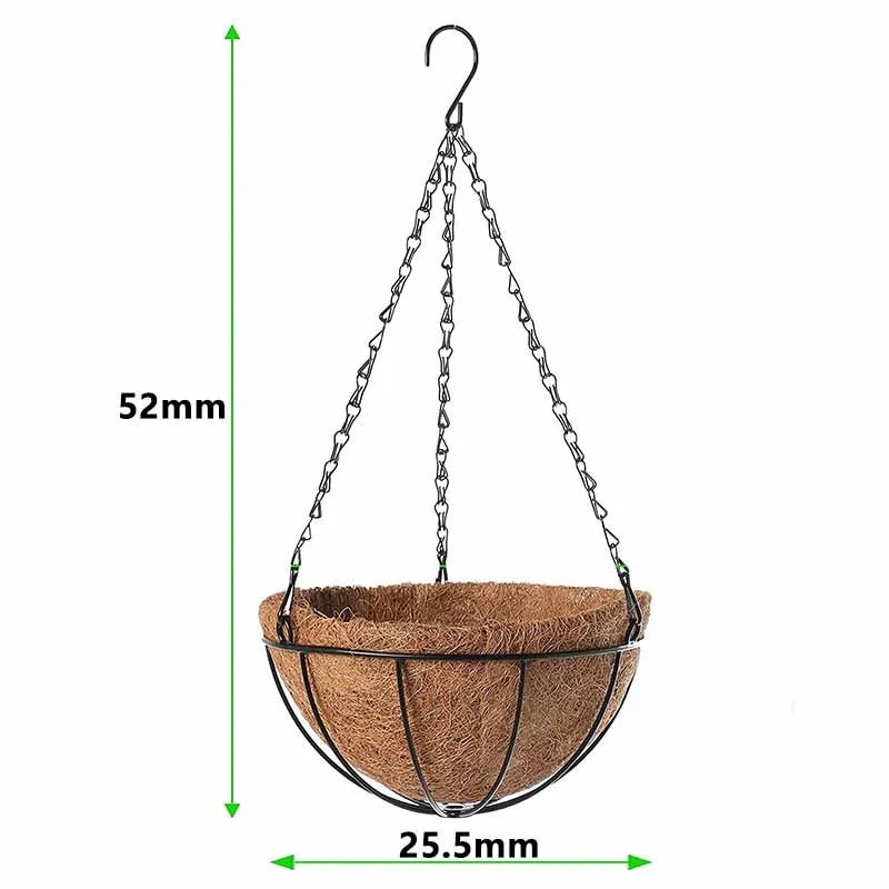 TropiPot | Hängekorb aus Kokosfaser | Robust & Wetterfest | Ideal für Pflanzen