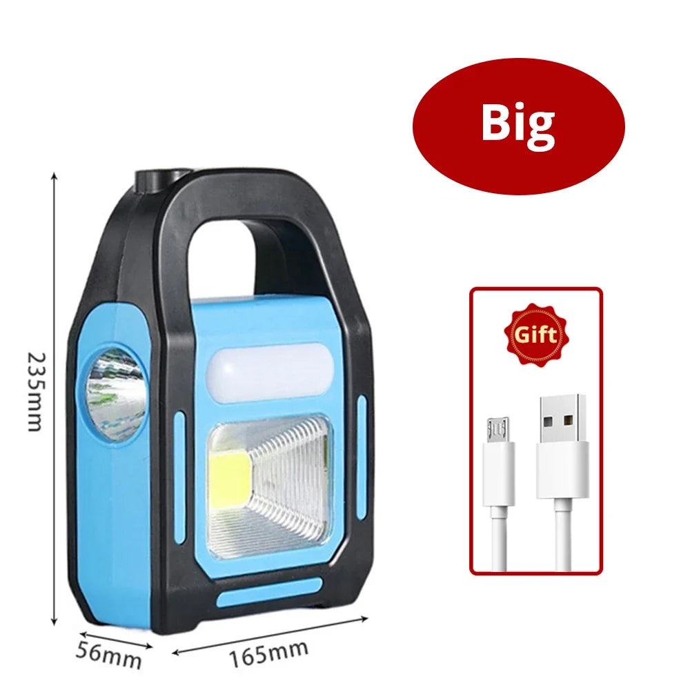 SolarLite Max | 3-in-1 Solarlampe & Powerbank | Outdoor-Ready | USB & Solar
