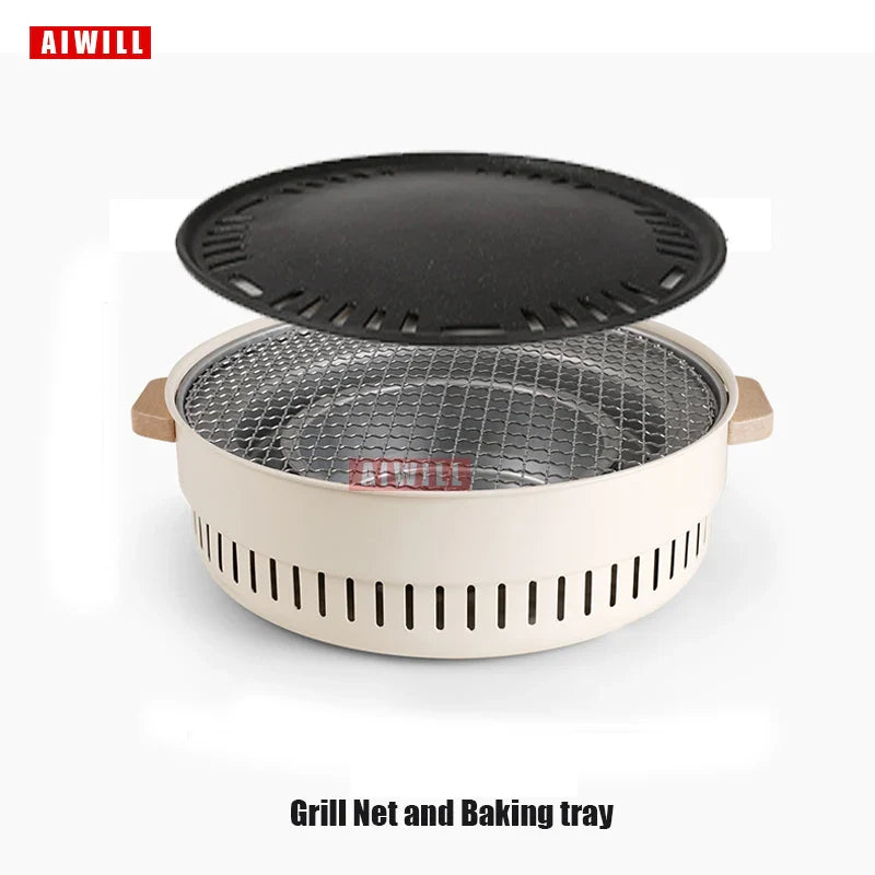 Balkona BBQ-Grill | Kompakt & Raucharm | Für Balkon & Camping | Mit Edelstahlrost