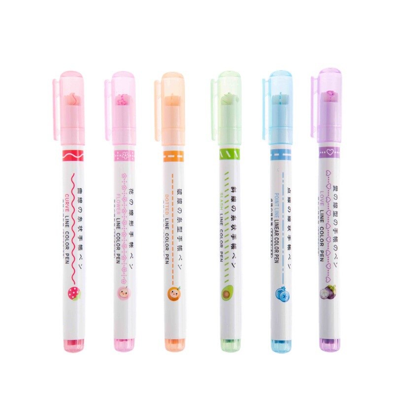 50% Rabatt | CreativePens - 6 verschiedene Kurven Formen Spitze Stifte (6 Stück)