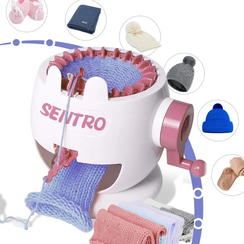 KnitMaster | Strickmaschine Manuell | Schnell & Einsteigerfreundlich | Mit Zubehör