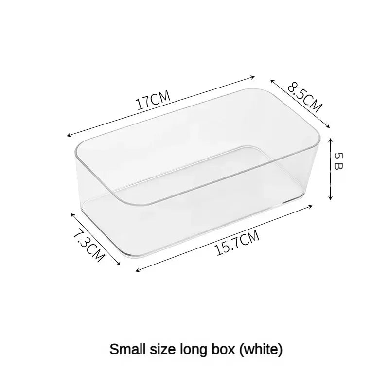 ClearBox | Stapelbare Aufbewahrungsbox | Transparente Kunststoffbox für Schmuck, Make-up & Bürobedarf