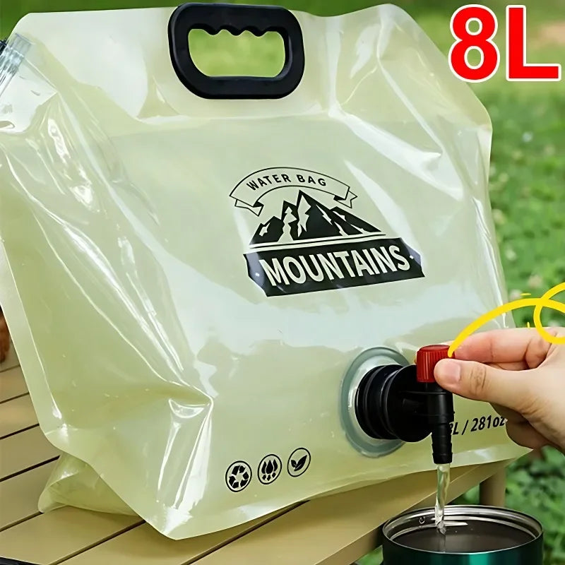 HydroPackx Wassertragetasche | Faltbar, Kompakt & Mit Ausgießer | Ideal für Outdoor-Aktivitäten