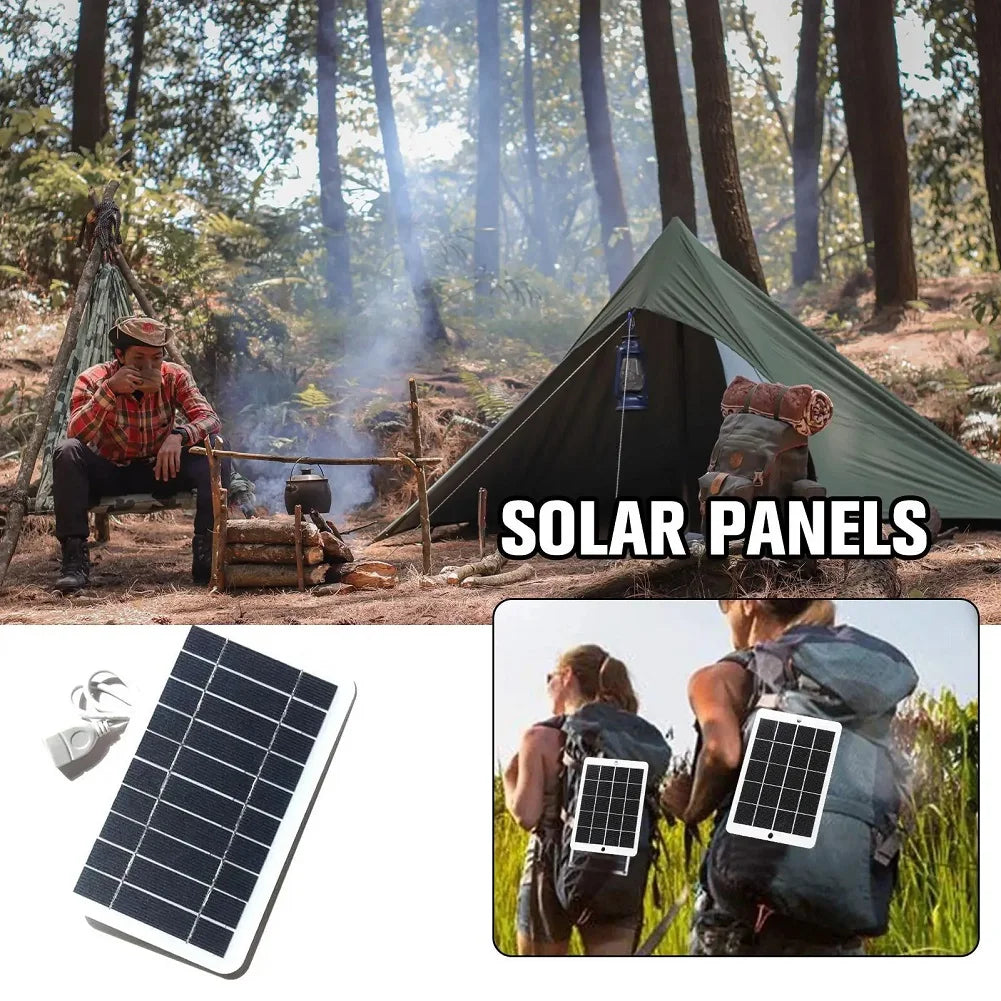 SolarFlex | Solarpanel USB Ladegerät | Leicht & Tragbar | Für Outdoor Camping