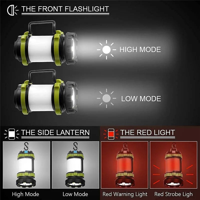 PowerLight | 6-in-1 Campinglampe | Wiederaufladbar | Wasserdicht & Stoßfest