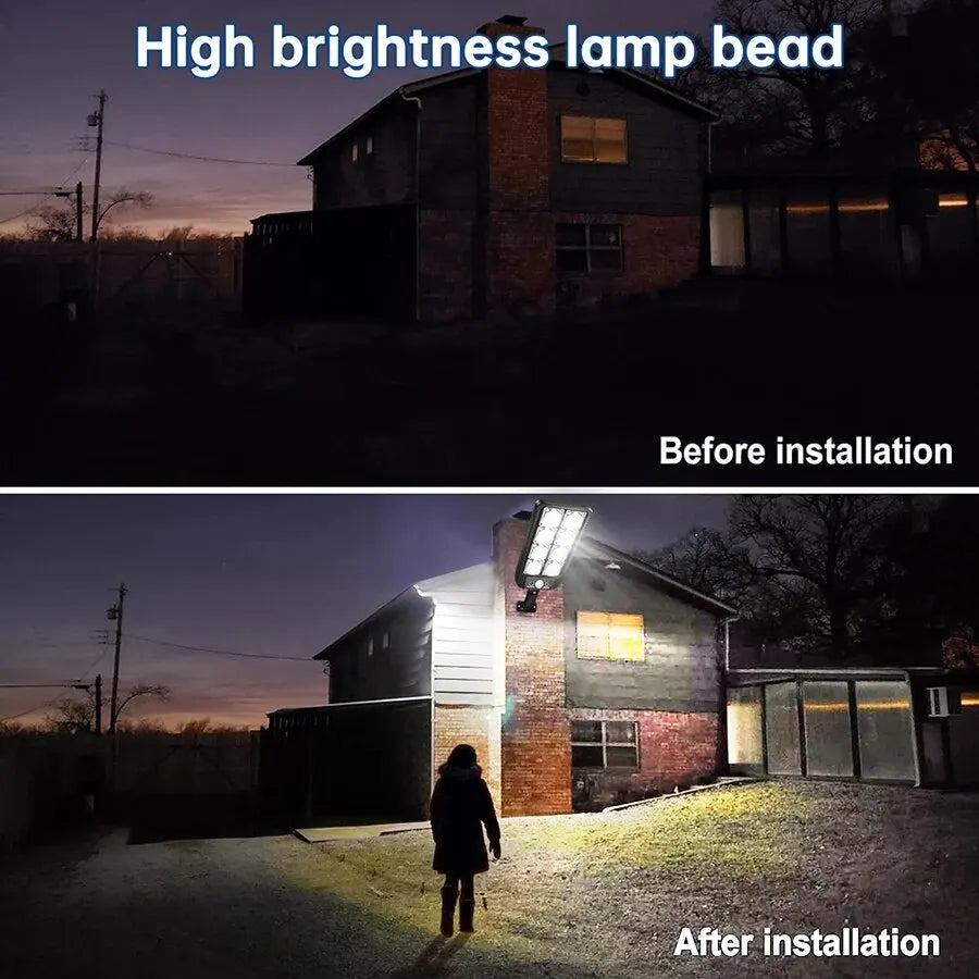 SolarFlux Pro Solarstrahler | 100 LEDs | Intelligente Bewegungserkennung