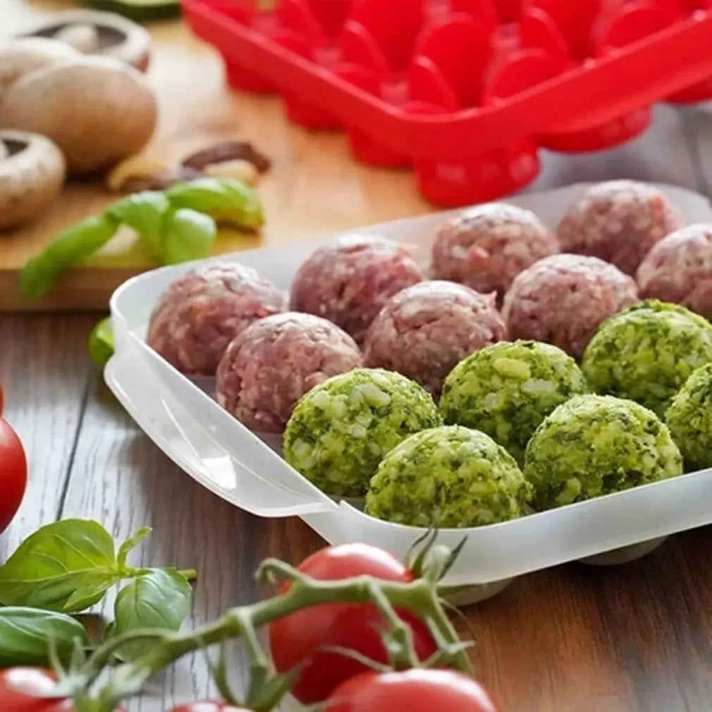 Rollino Meatball Maker | Multifunctional | Non-Stick | Easy-to-Use | 16 Equal Balls