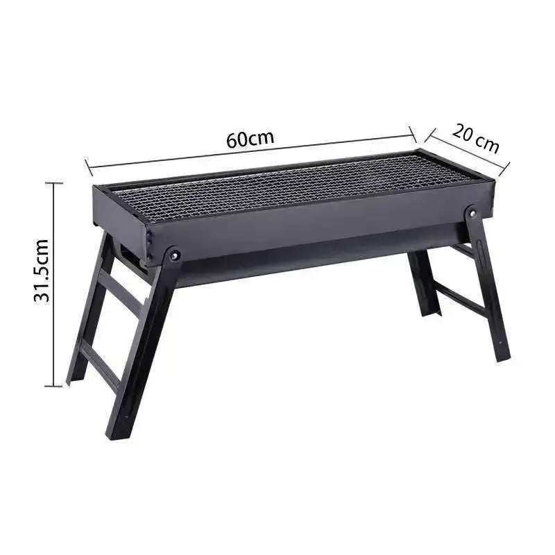 GrillVoyager | Faltbarer Holzkohlegrill | Groß & Tragbar | Camping & Outdoor BBQ
