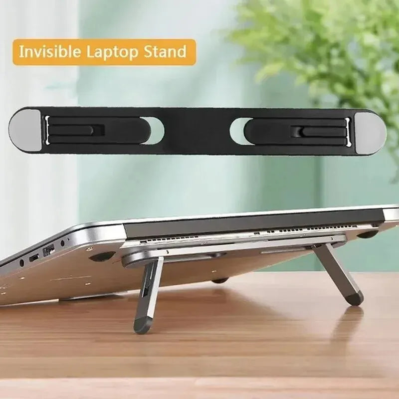 Ergolift StandMate | Laptop-Ständer Faltbar | Selbstklebend & Ergonomisch | Für Homeoffice & Reise