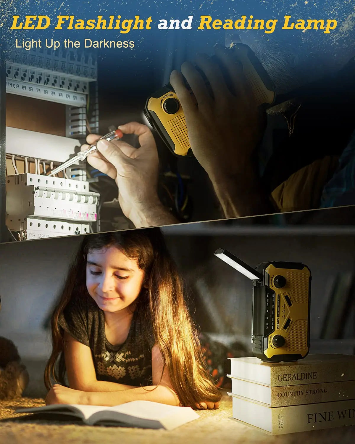 VigiloSafe | Notfallradio | Powerbank | LED-Taschenlampe | SOS-Alarm | Camping & Outdoor