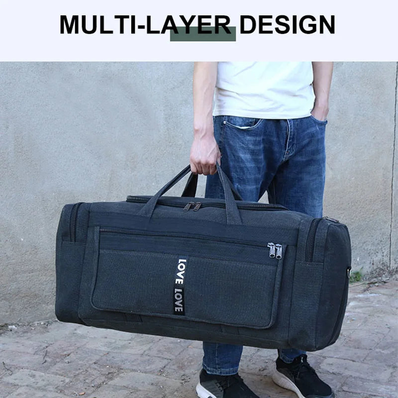 Canvarro TravelDuffel | XL Sporttasche für Männer | Wasserabweisend & Robust | Viel Stauraum für Abenteuer | Ideal für Gym & Reisen
